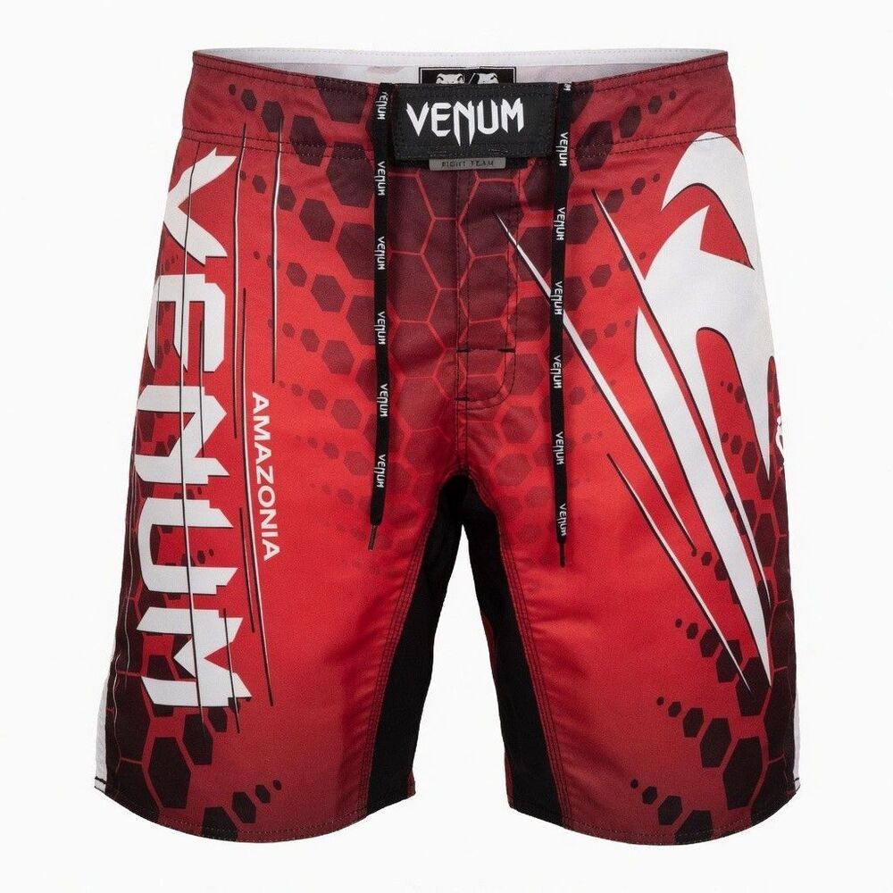 Venum Shorts Mens 36 XL Red Black MMA BJJ Fight Quick Dry 11 In Inseam Grappling